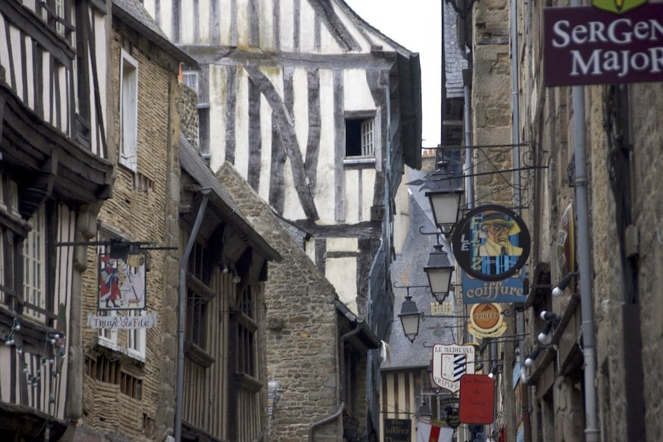 La Rue de la Cordonnerie à Dinan